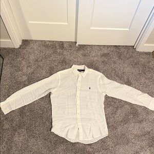 Ralph Lauren - Men's White Button-Down Shirt